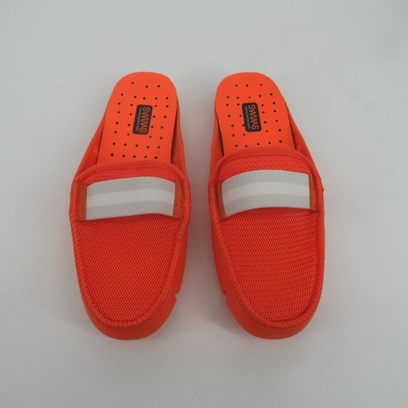 Swims Unisex Orange Lightweight Slip On Slides Loafer Men Size 7 New $148 - Picture 2 of 8